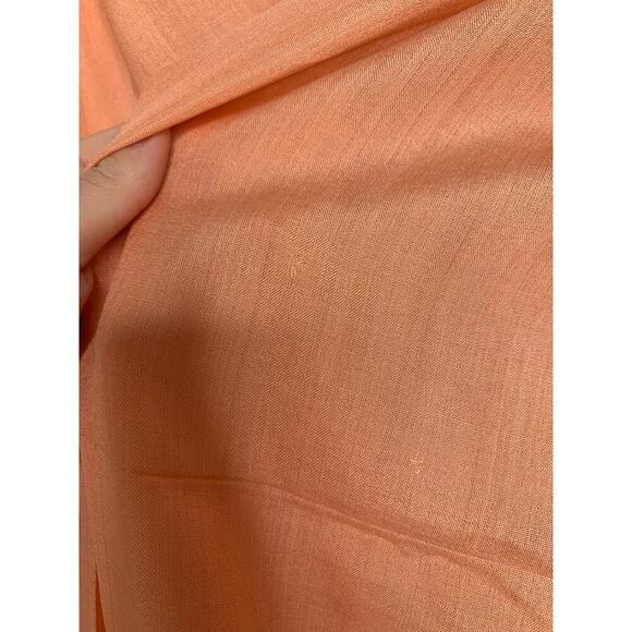 Max Mara Silk Peach Orange Lightweight Scarf - Picture 5 of 6